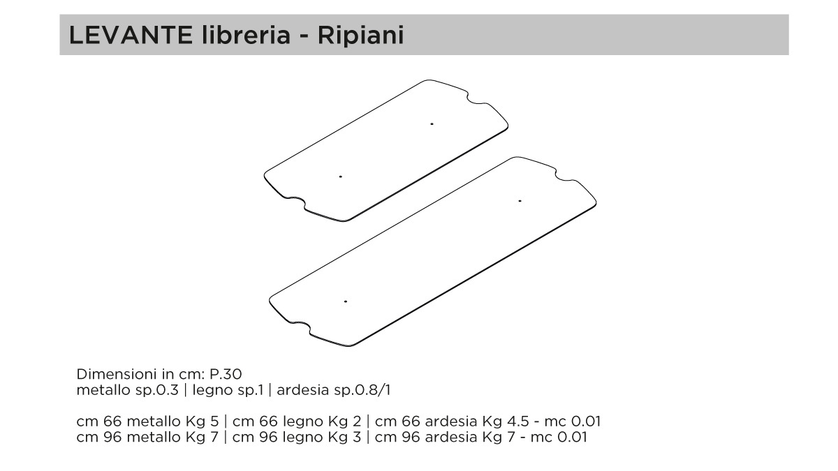 Levante - Ripiani