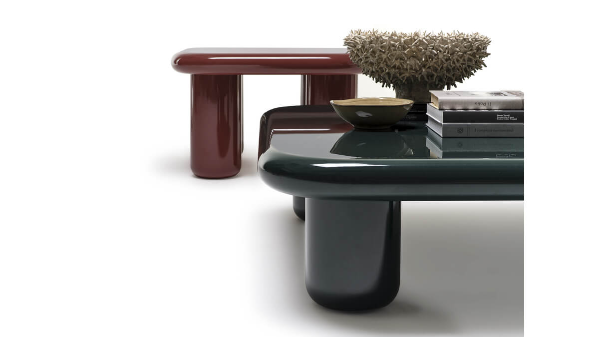 Bilbao Tavolino L. 150 cm Rosso Porpora - immagine 2